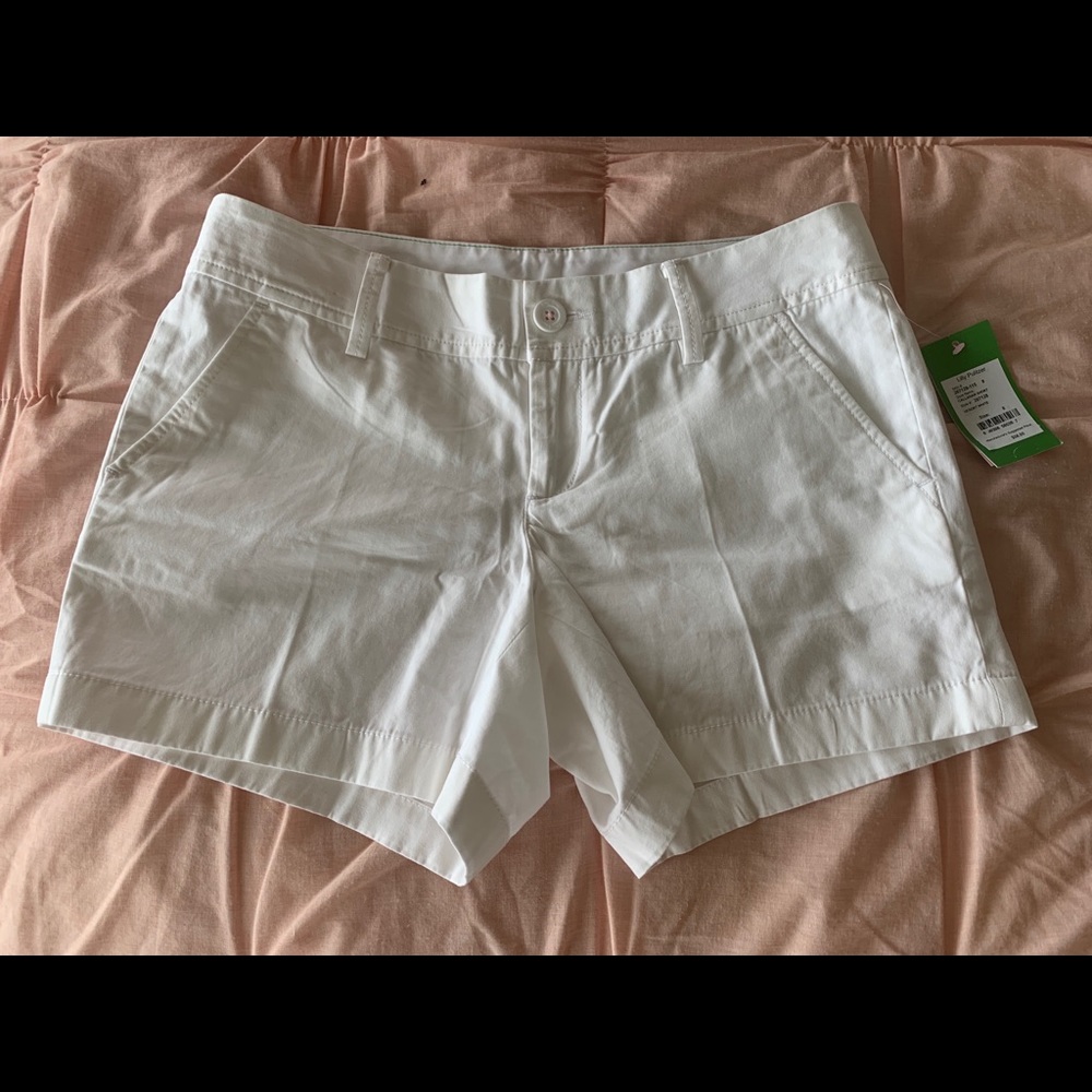 Lilly Pulitzer White Callahan Shorts